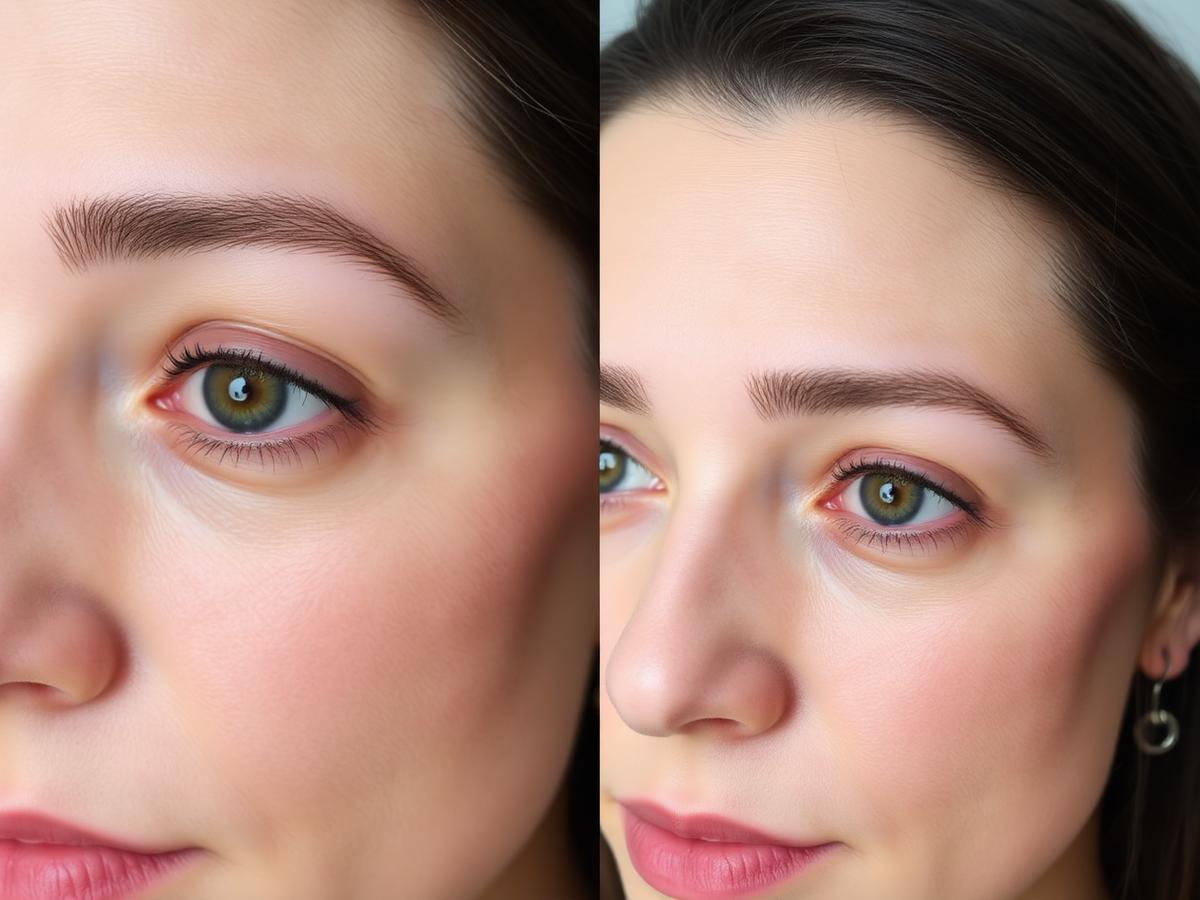 Before and after — Under-eye refresh — 6 weeks